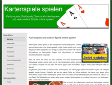 Tablet Screenshot of kartenspiele-spielen.de